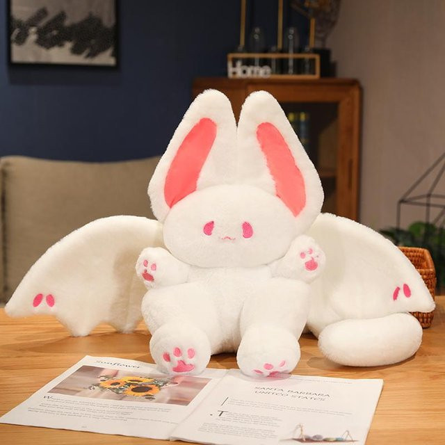 Yiran toy Kawaii Fledermaus Kaninchen Plüschtiere, Plüsch Anhänger, ab 3 Jahren - Bild 1