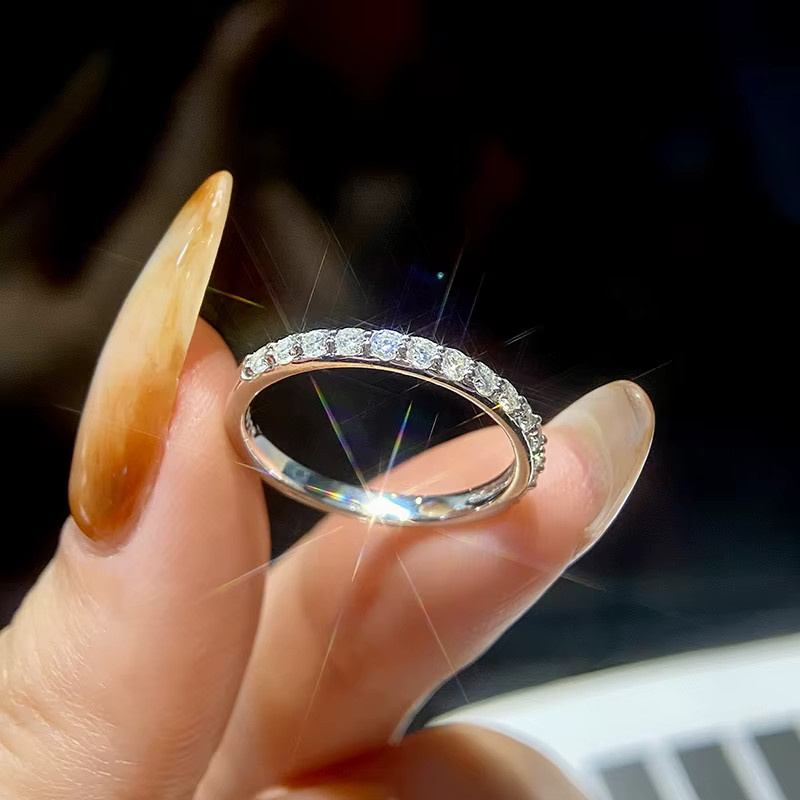 Moissanit-Ring, 925 Silber, Diamant, Damen - Bild 2