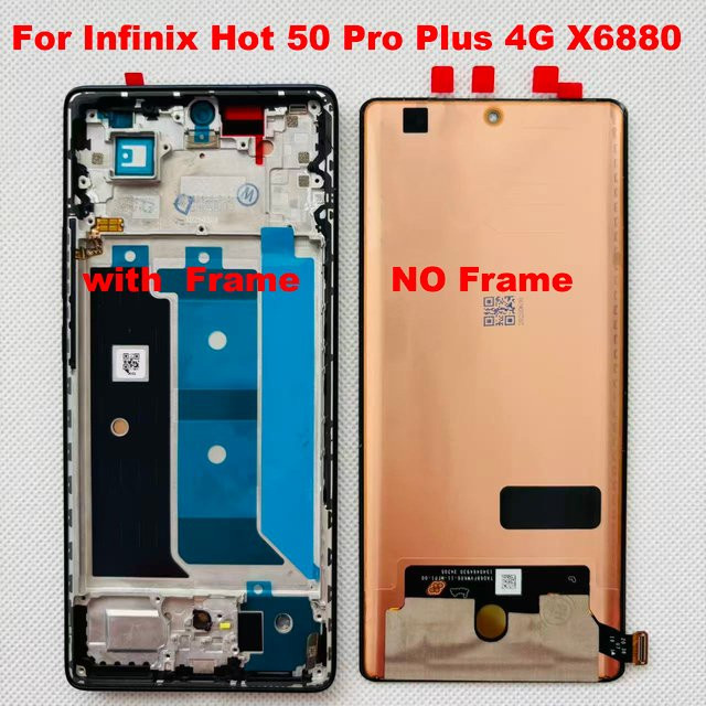 Infinix Hot 50 Pro Plus 4G AMOLED Display mit Touch Digitizer und Frame in Gold, 6.78 Zoll - Bild 1