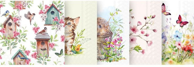 VBS Servietten-Set Spring Awakening aus Papier in Mehrfarbig - Bild 1