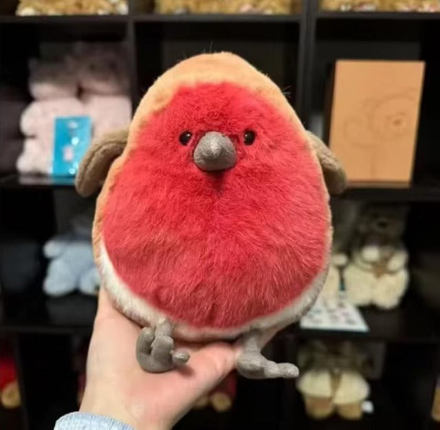 Yiran toy Fettes Tauben Plüschtier, Vogelpuppe, 23cm, ab 14 Jahre - Bild 1