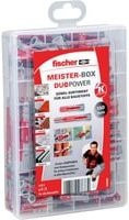 Fischer Meister-Box DUOPOWER Universal-Dübel aus Nylon in Grau, Rot und Transparent - Bild 1