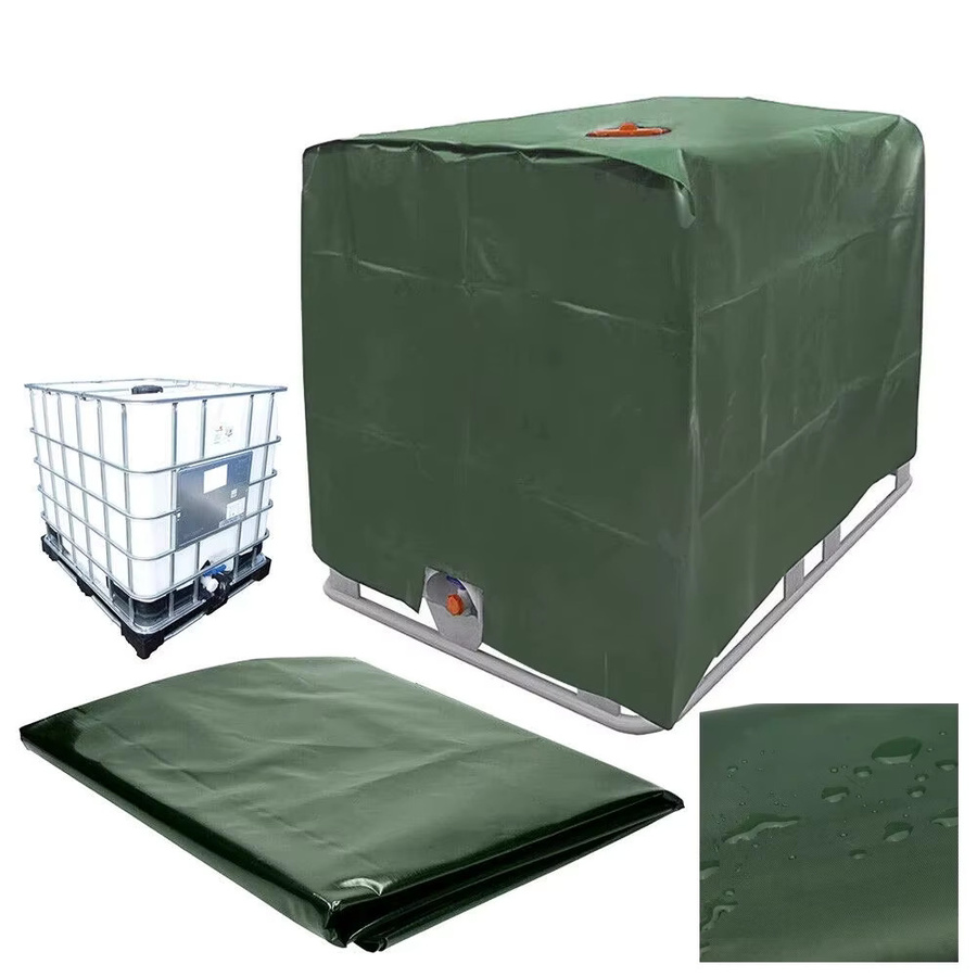 Wasserdichte IBC-Tankabdeckung für den Außenbereich und Garten, Sonnenschutz und Staubschutz für 1000 Liter IBC-Regenwasserbehälter und Tonnenfässer - Bild 2