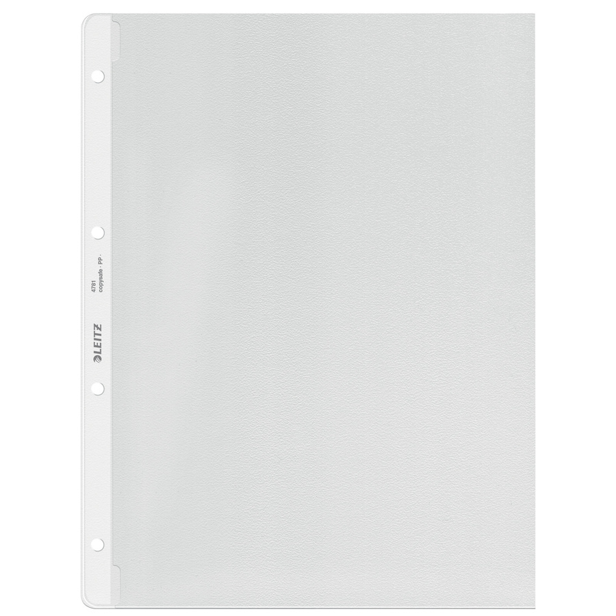 Leitz Prospekthüllen DIN A4 transparent aus Kunststoff, 130 µm, 100 Stück pro Packung - Bild 1