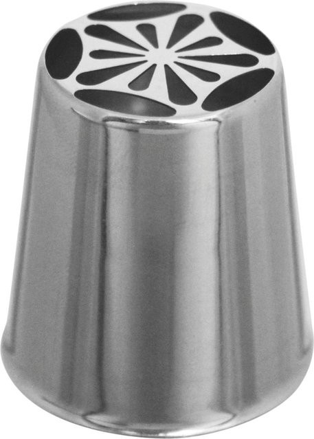 Schneider Garniertülle Magnolie aus Edelstahl in Silber, Höhe: 4,2 cm, Durchmesser: 2,5 cm - Bild 1