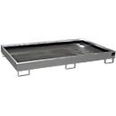 Bauer Regalwanne RW 2200-2 PE mit PE-Einsatz aus Stahl, Mausgrau, B: 131,5 cm, H: 51,0 cm - Bild 3