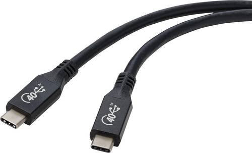 Renkforce USB4 USB-C Kabel Schwarz 0,8 m - Bild 1