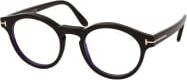 Tom Ford FT 5887-B Korrektionsbrille, Vollrand, Rund, Kunststoff, Unisex, black - Bild 1