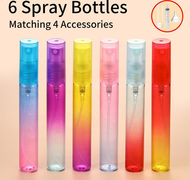 MUB Parfüm-Sprühflasche Set, 6 Stück, 8 ml, mit Zubehör - Bild 1