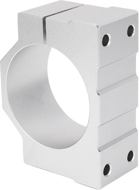 Spindelspannmotorhalterung aus Aluminiumlegierung in Silber für CNC-Router-Maschinen, 65mm Montagehalterung - Bild 1