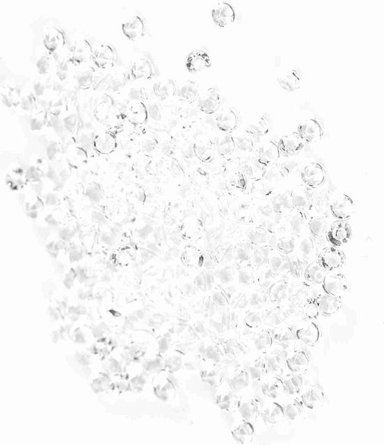 1000 Stück mfySpace Acrylperlen rund in Transparent Weiß, 3mm Vasenfüller für Hochzeitsdeko und DIY Zubehör - Bild 1