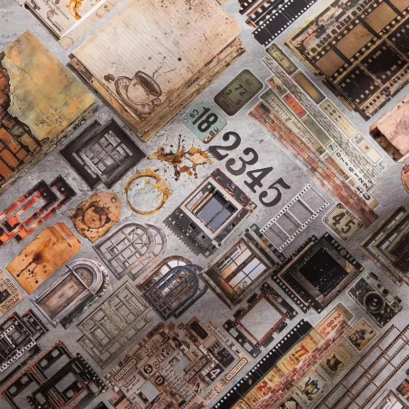 90 Stück Dekoratives Collage-Papier für Notizbücher und Sammelalben in Multicolour - Bild 1