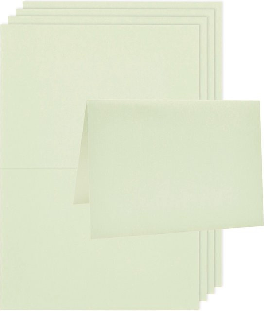 Rico Design Paper Poetry Luxury Karten B6 Salbeigrün - Bild 1