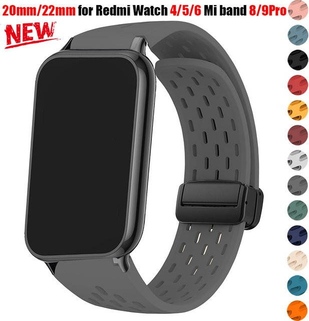 CAOWTAN Uhrenarmband Silikon, Schwarz, 20/22mm, Unisex - Bild 1