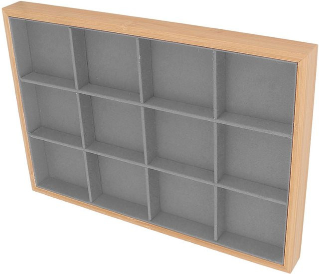 Schmuckschale 12-Fächer, Grau, Unisex - Bild 1