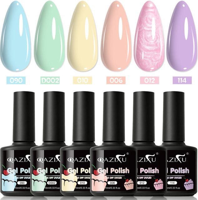 QAZIXU Gel-Nagellack-Set, Glänzend, Unisex - Bild 1