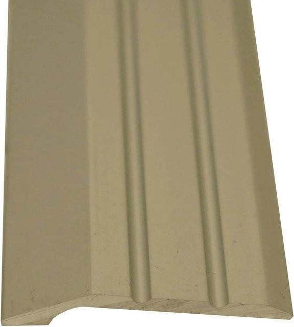 Praktikus Ausgleichsprofil aus Edelstahl in Silber und Beige, Breite: 34 mm, Höhe: 8 mm, Länge: 2500 mm - Bild 1