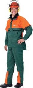 WATEX Forstjacke mit Schnittschutz in Grün und Orange, Größe 54-56 - Bild 1