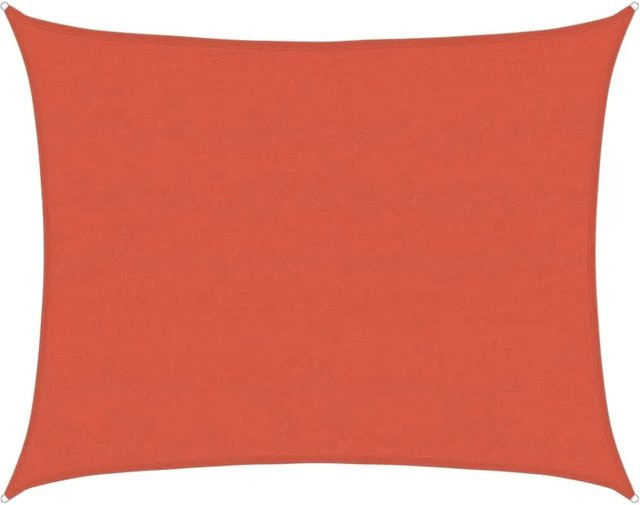 Furnicato Sonnensegel aus HDPE in Terrakottarot, Rechteckig, B: 700 cm, T: 600 cm - Bild 1
