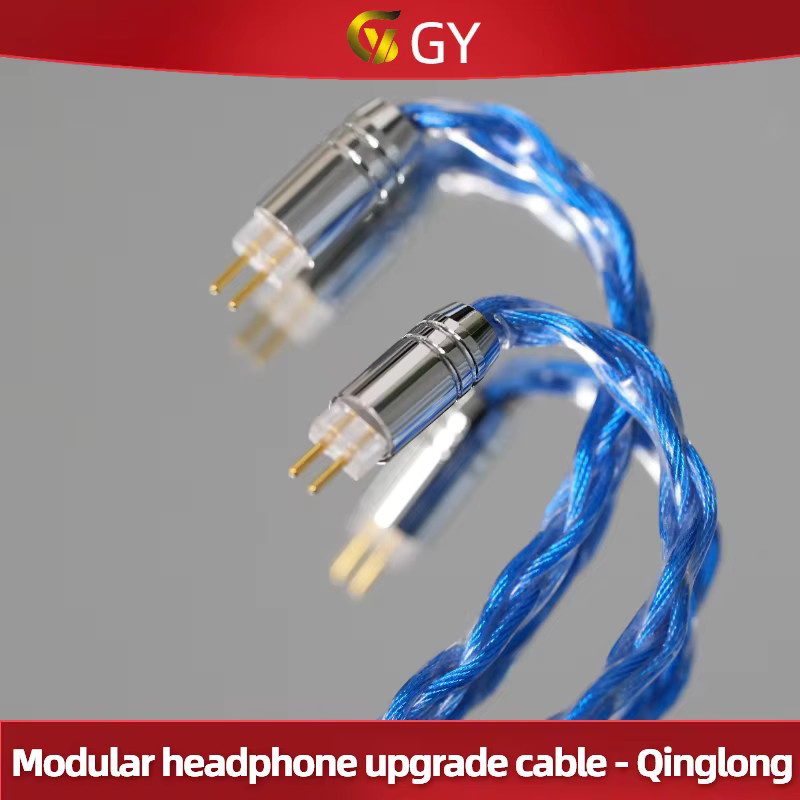 GY HiFi HiFi-318 Modulares Upgrade-IEM-Kabel mit abnehmbarem 3-in-1-Stecker MMCX/IE900 in Blau - Bild 3