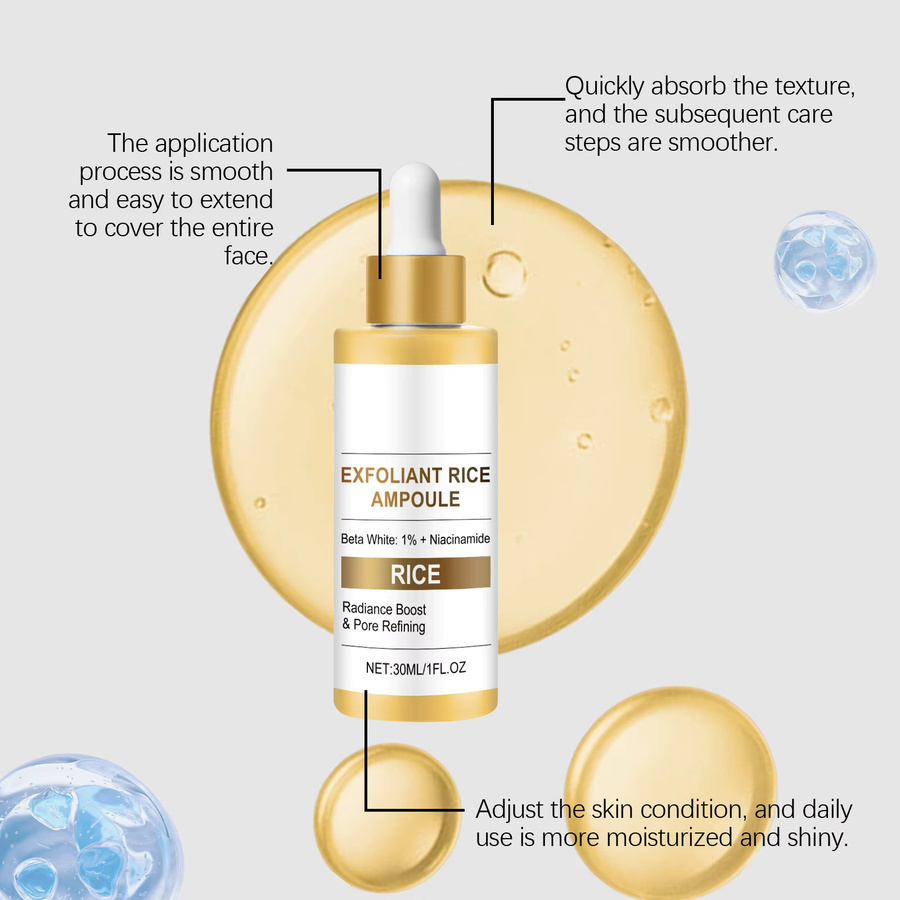 Hoygi Reis-Peeling-Ampulle, Serum für das Gesicht, Unisex - Bild 4
