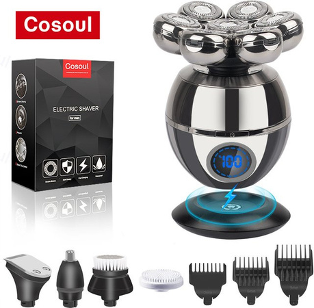 COSOUL Elektrorasierer 5-in-1, Silber, Herren