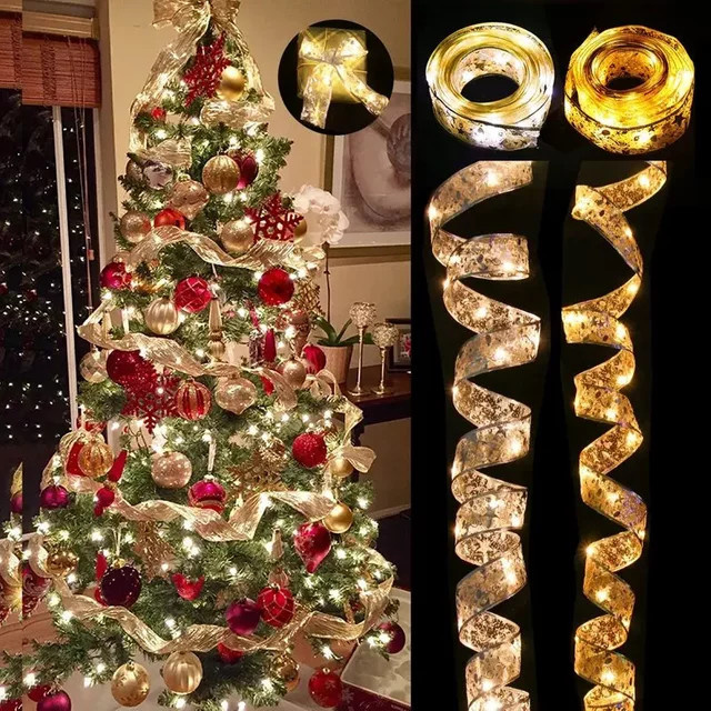 Goldene Weihnachts-Fee Lichterkette zur Dekoration für dein Zuhause - Bild 1