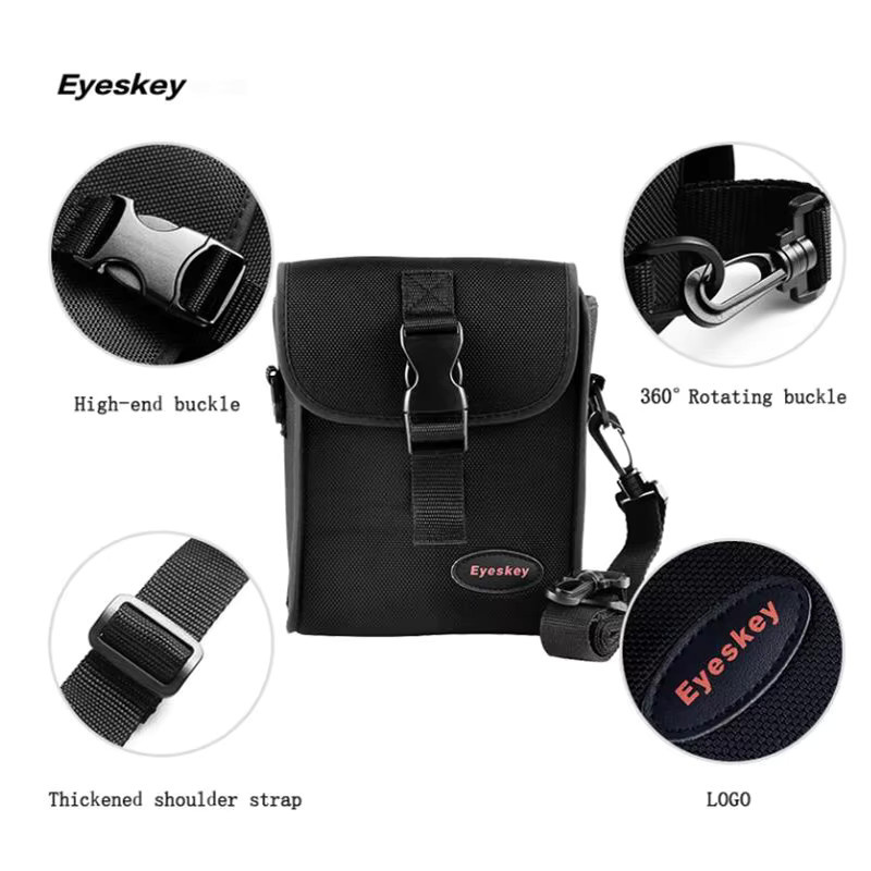 Eyeskey Wasserdichte Fernglas-Tasche für 42/50mm Porro-Ferngläser in Schwarz - Bild 6