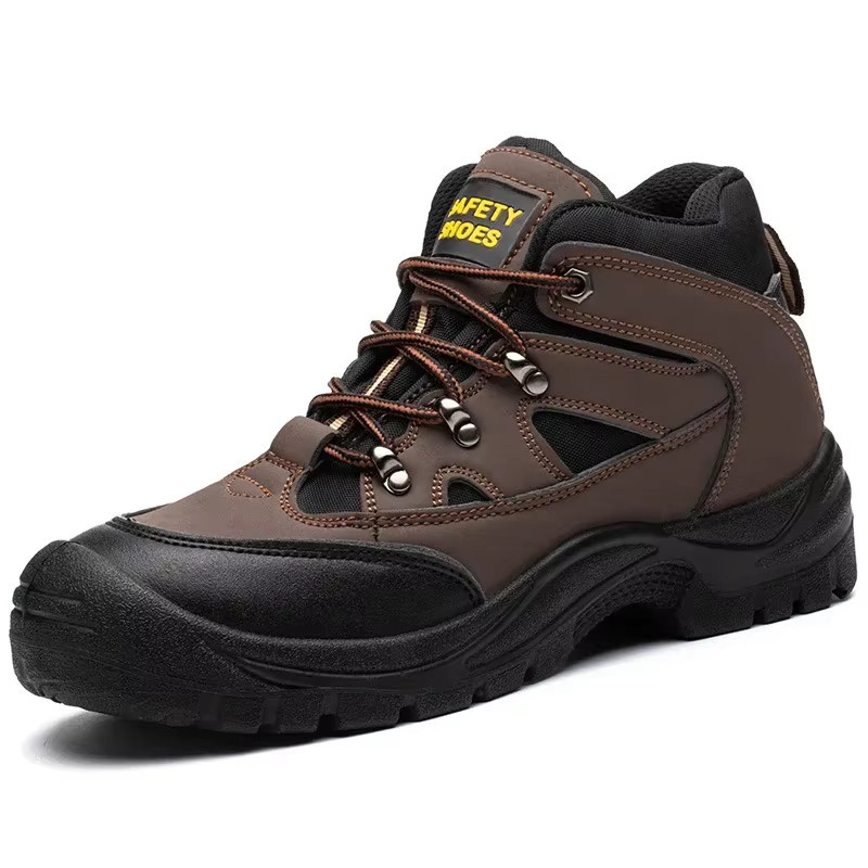 QHSPE Sicherheitsarbeitsstiefel für Herren mit Stahlkappe und pannensicherer Sohle in rutschfestem Design - Bild 2