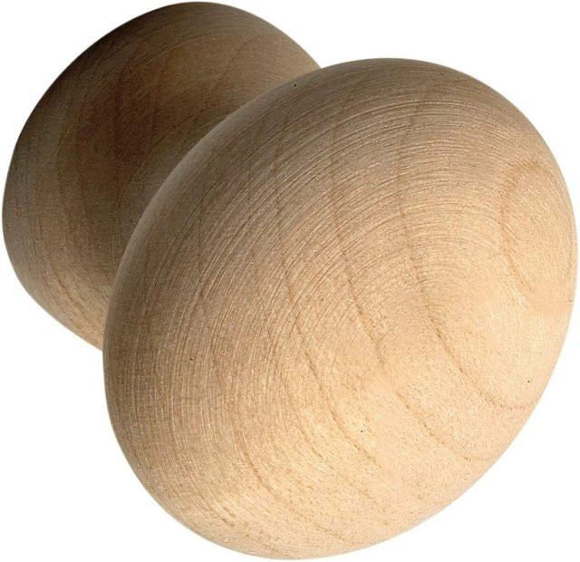 Alles im Griff Möbelknopf Hemera aus Ahorn in Beige, Durchmesser: 2,5 cm, Tiefe: 2,6 cm - Bild 1