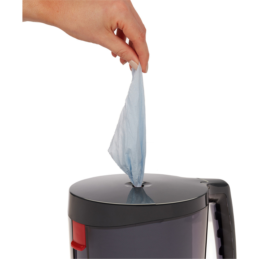 WYPALL Wischtuchspender Reach in Schwarz Transparent Grau B: 25,4 cm, T: 22,4 cm, H: 18,0 cm - Bild 2