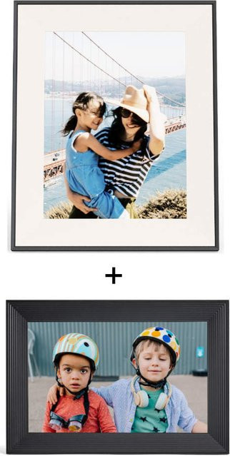 Aura Frames Aspen + Carver Digitaler Bilderrahmen in Schwarz - Bild 1