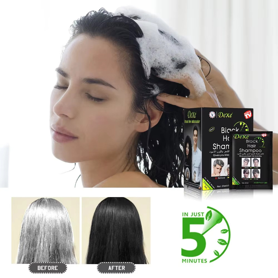 Dexe Fast Black Hair Shampoo, Haarpflege, 10 Stück - Bild 5