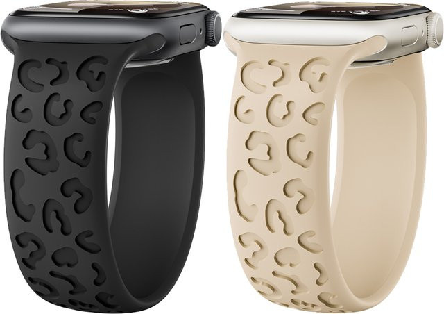 Solo Loop Armband für Apple Watch, Silikon, Schwarz, Unisex - Bild 1