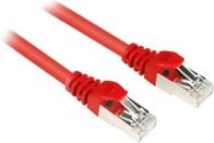 Sharkoon Patchkabel CAT.6 S/FTP RJ45 auf RJ45 Ethernet LAN Kabel Rot, Länge: 1,5 m - Bild 1