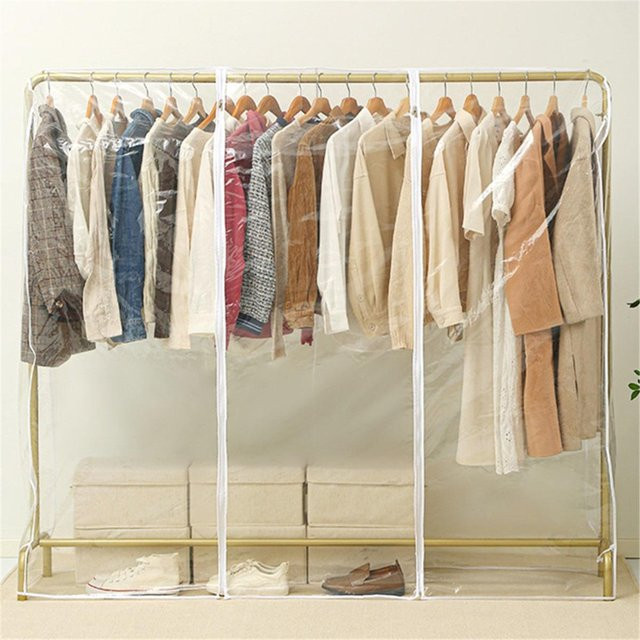 Pig Boutique Kleiderständer mit transparentem Staubschutz für Mantel und Anzug, B/T/H: 150 x 50 x 150 cm - Bild 1