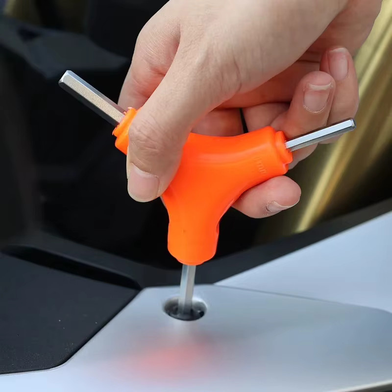 Y-Typ Inbusschlüssel aus Chrom-Vanadium-Stahl in Orange für Auto, Fahrrad und Heimwartung - Bild 2