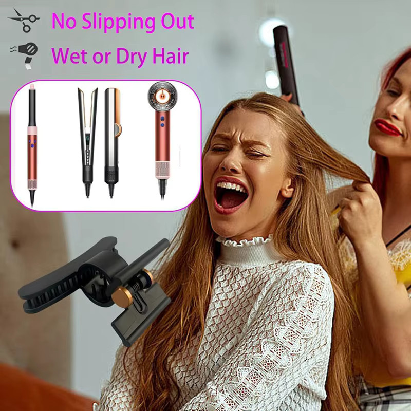 Haarspangen für Dyson Haartrockner und Airwrap Styler Aufsätze in Rot und Schwarz - Bild 5