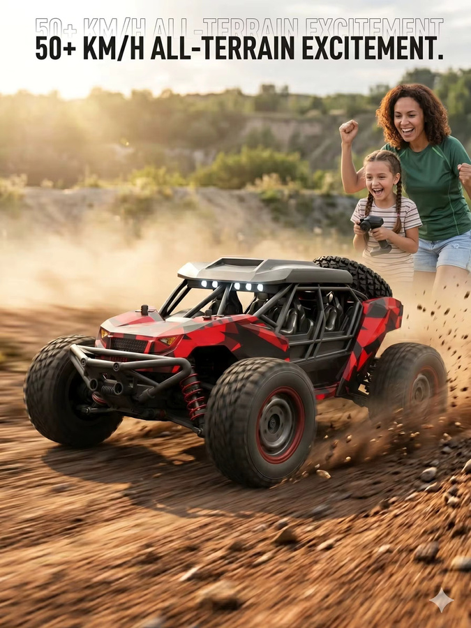 WLtoys RC Offroad-Auto, 1/16, Elektrischer Wüsten-Truck, ferngesteuert, ab 14 Jahre - Bild 7
