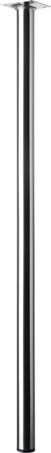 Hettich Tischbein Edelstahl-Optik Silber Höhe: 70 cm, Durchmesser: 3 cm - Bild 1