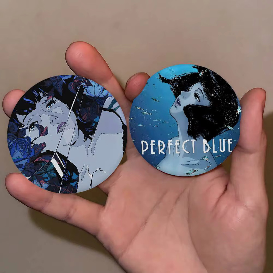 52TOYS Japanische Anime Perfect Blue Cartoon-Abzeichen rund als dekoratives Accessoire und Geschenk - Bild 1