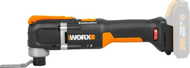 Worx Akku-Multifunktionswerkzeug WX696.9 Solo PowerShare 20V in Schwarz/Orange ohne Akku - Bild 1