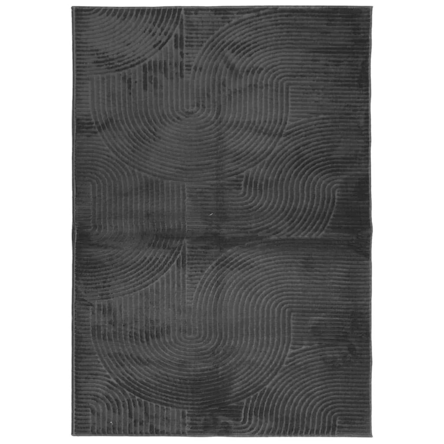 vidaXL Teppich IZA Kurzflor im Skandi-Stil, Anthrazit, B: 120 cm, T: 170 cm - Bild 2