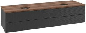 V&B Waschtischunterschrank Antao mit Frontstruktur in Weiß, B/T: 160 x 50 cm - Bild 1