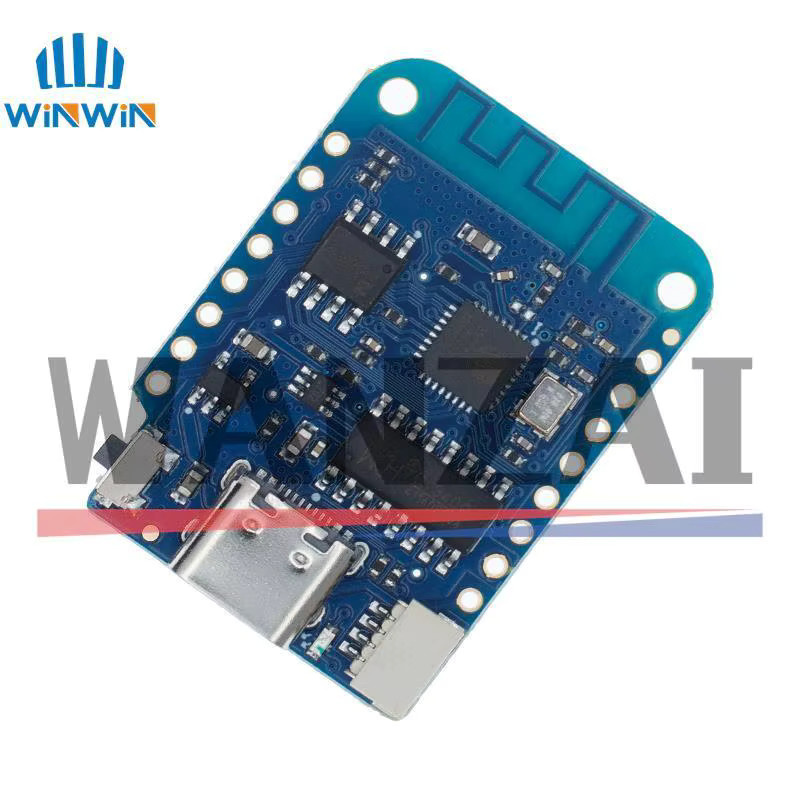 WEMOS D1 Mini V4.0.0 Type-C USB WiFi Internet of Things Board basierend auf ESP8266 in Blau, 4 MB, MicroPython und NodeMCU kompatibel, Arduino kompatibel - Bild 2