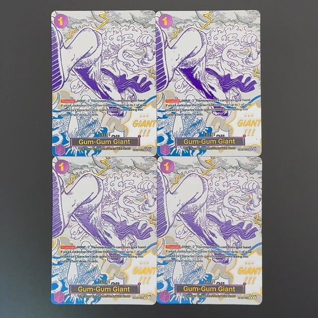 Bandai One Piece Gum-Gum Riesen-Karte, Sammelkarten, Englisch - Bild 1