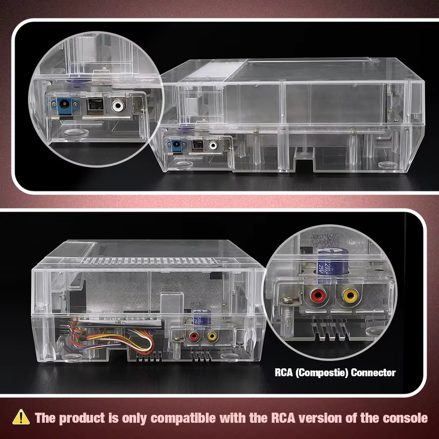 Ersatzschale für Nintendo NES Konsole in Transparent Purple als Schutzhülle für dein Retro Gaming Zubehör - Bild 2