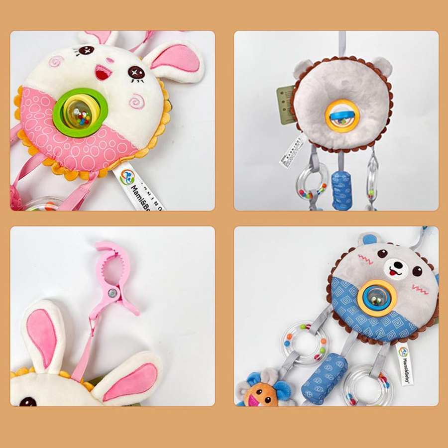 Fashnics Hängende Rasseln Plüsch Spielzeug für Babys 0-6 Monate - Bild 1