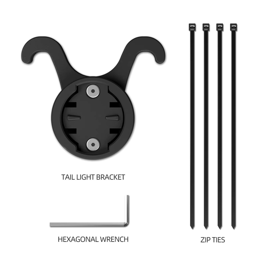 CYCLAMI S11 Fahrrad Sattel Lampe Halterung für Garmin Radar RT510 RTL515 RVR315 L308 L508 TL30 in Schwarz - Bild 3
