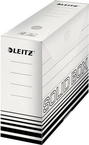 Leitz Archivbox aus Karton in Weiß und Schwarz, 10er Set, B/T/H: 257 x 100 x 330 mm - Bild 1